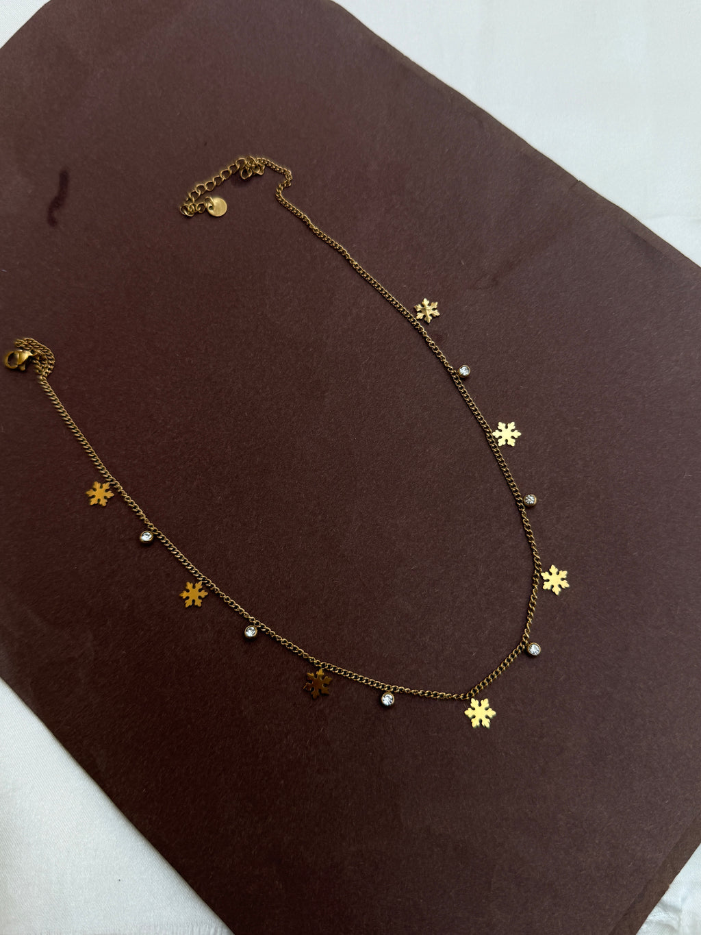 Dc035 anti tarnish dail wear leaf stone chain