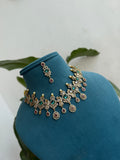 NS384 Multi neckset with earrings
