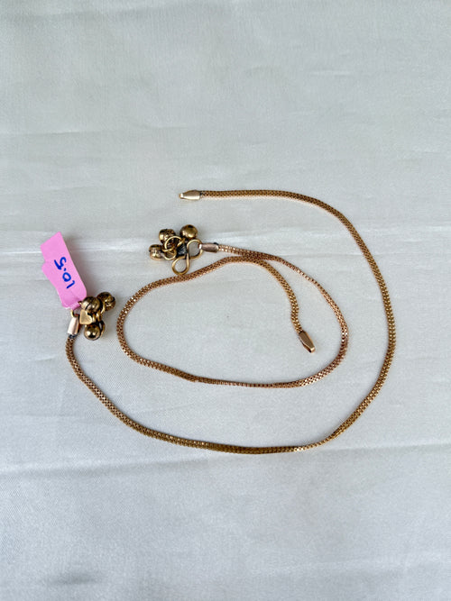 Ak108 panchaloham anklets (10.5) size