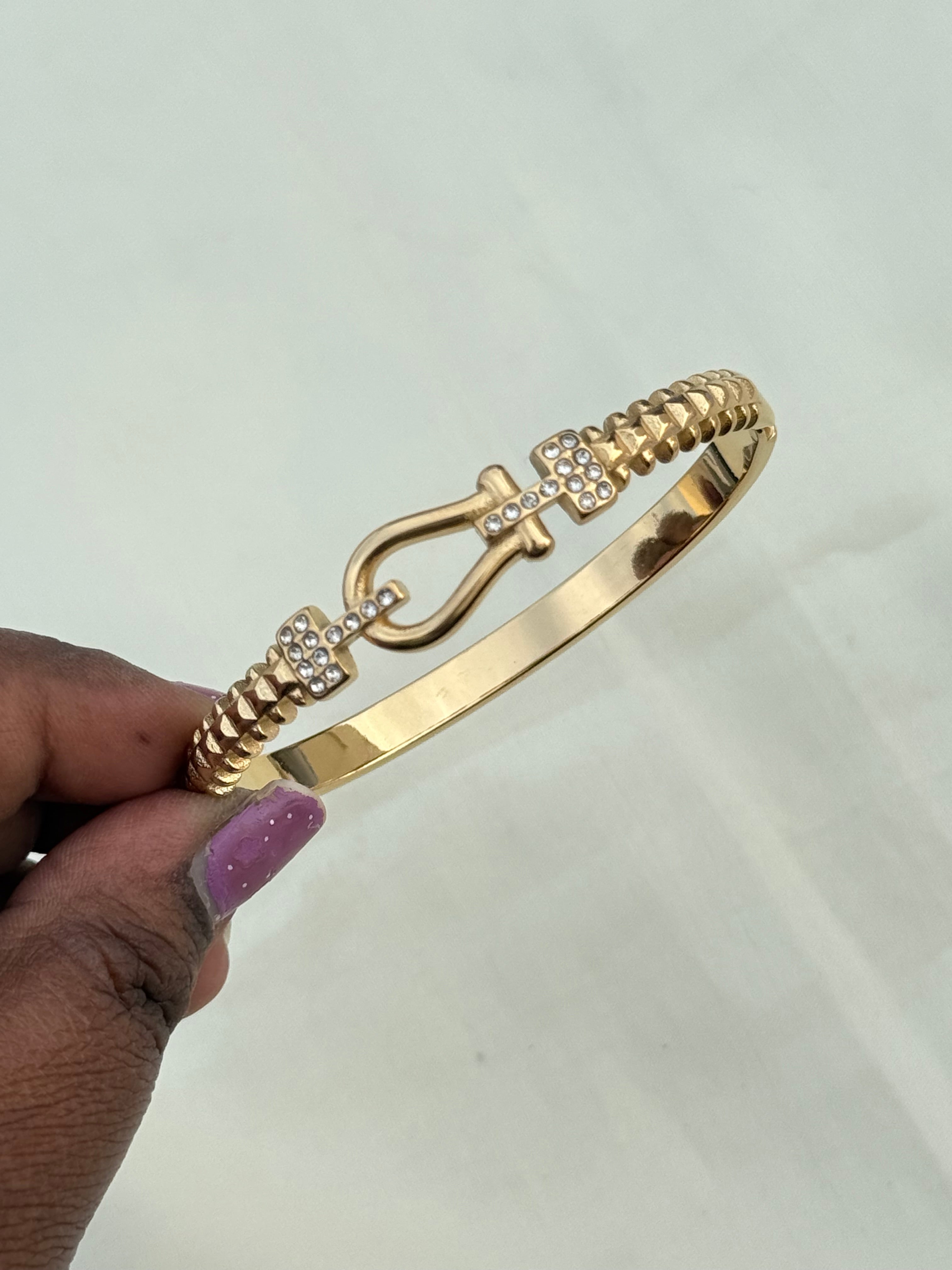 Ab004 gold replica anti tarnish bracelet