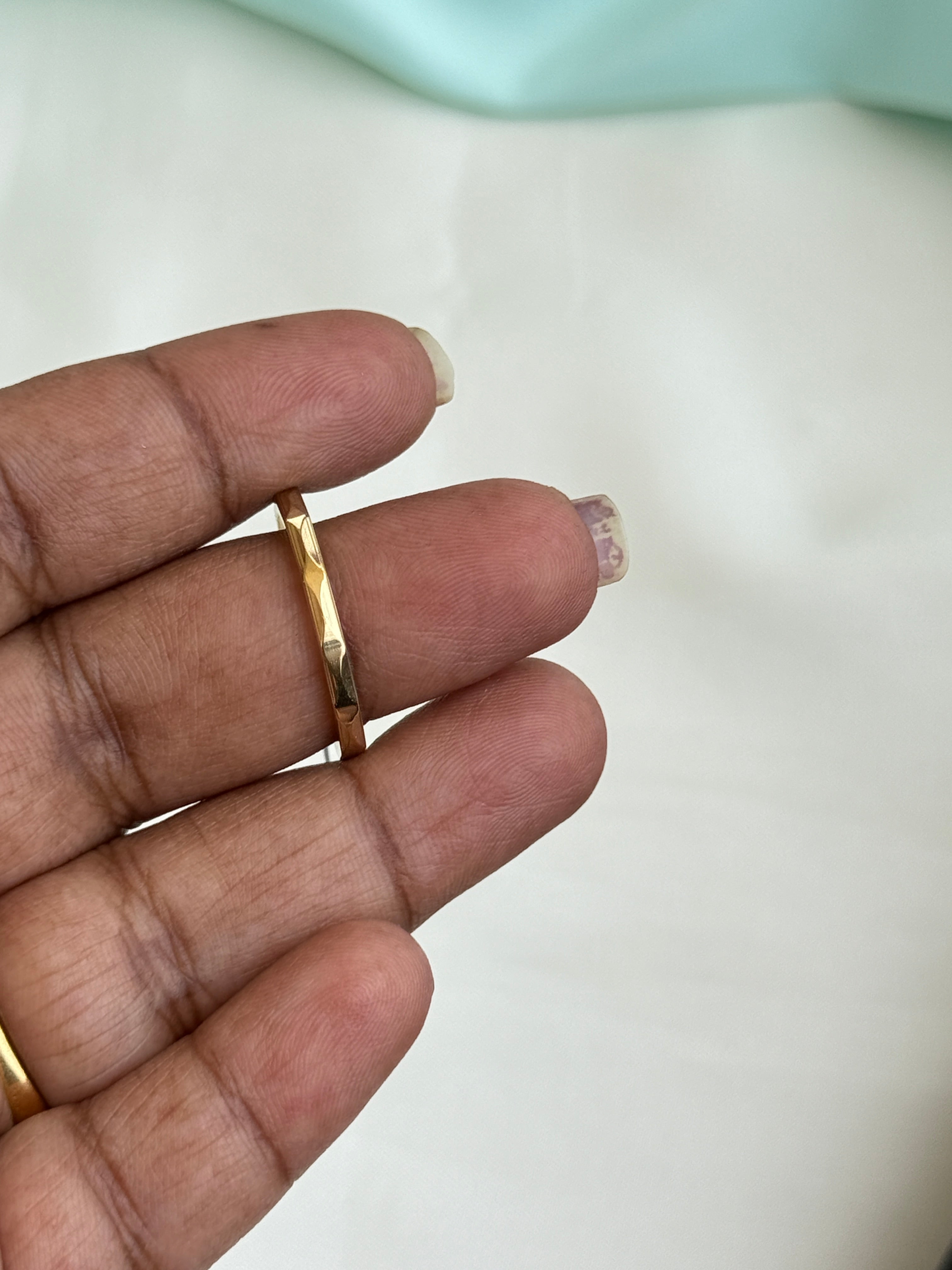 Rg087 anti tarnish finger rings