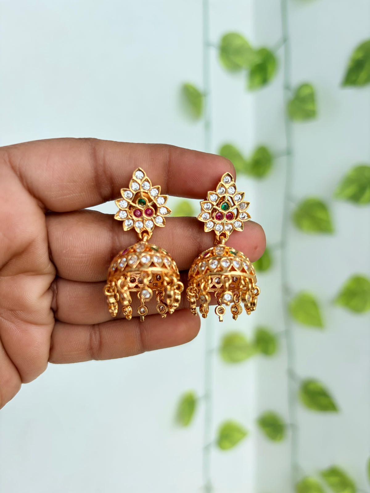 Panchaloham Multi butta earrings ph641
