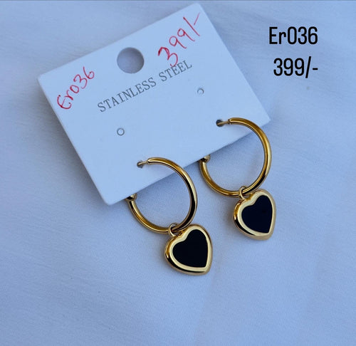 At001 Anti tarnish Hoops earrings (color won't fade)