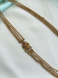 Ch5087 Lakshmidevi Chandraharam with side pendent 8layers in 27inches