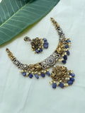 Ns251 Victorian purple beads neckset