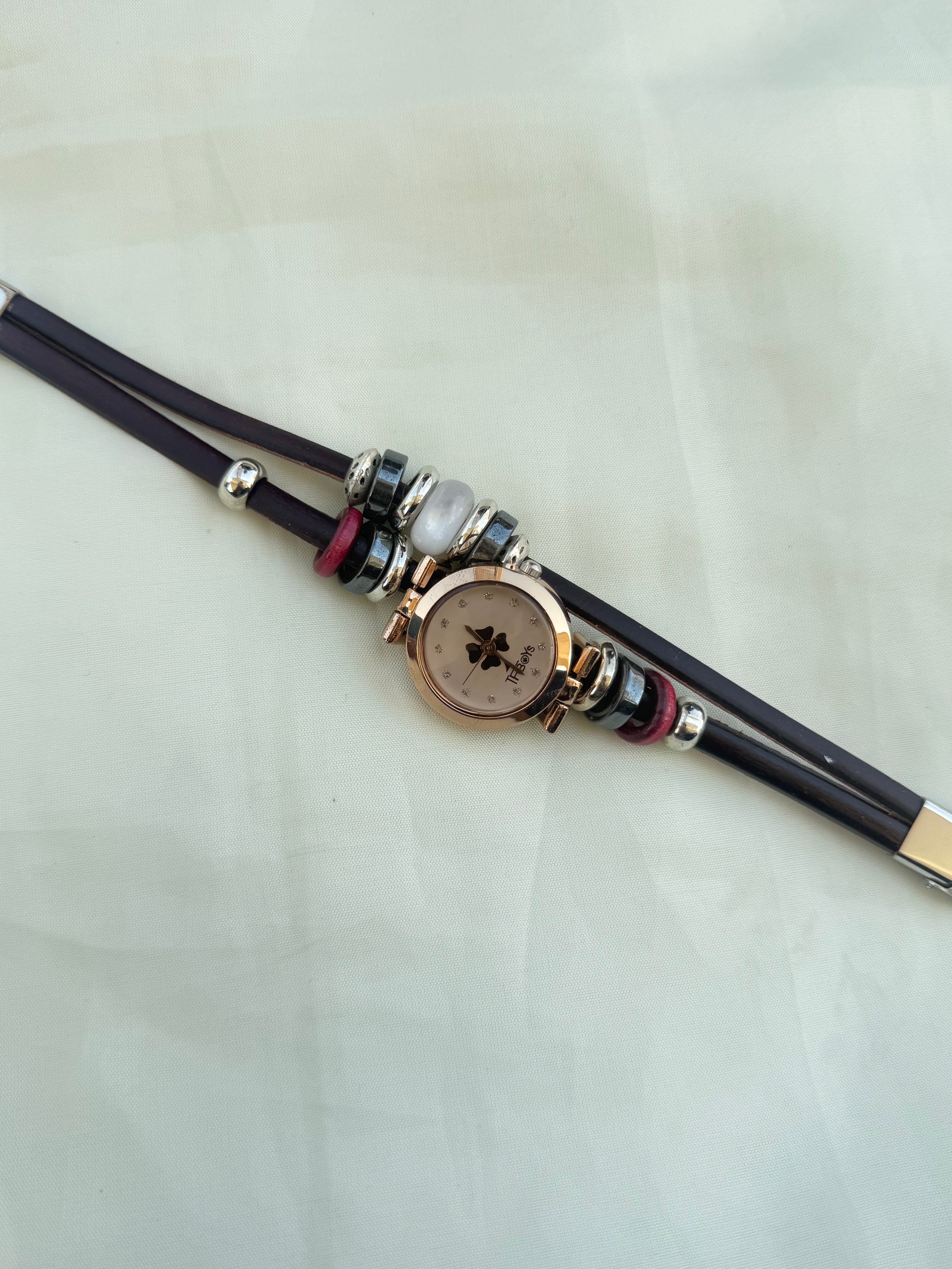 Flower analogue bracelet watches wt002