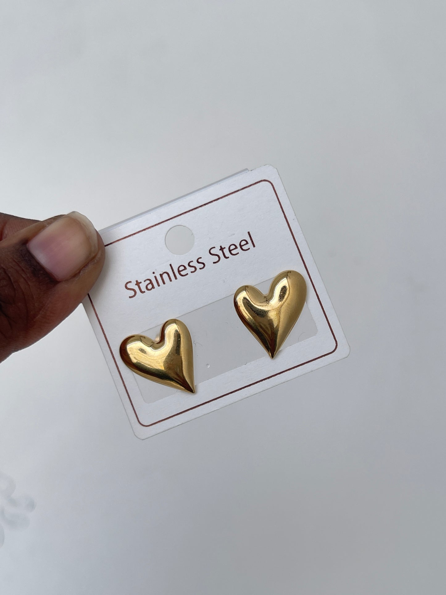 Heart studs Color won't fade