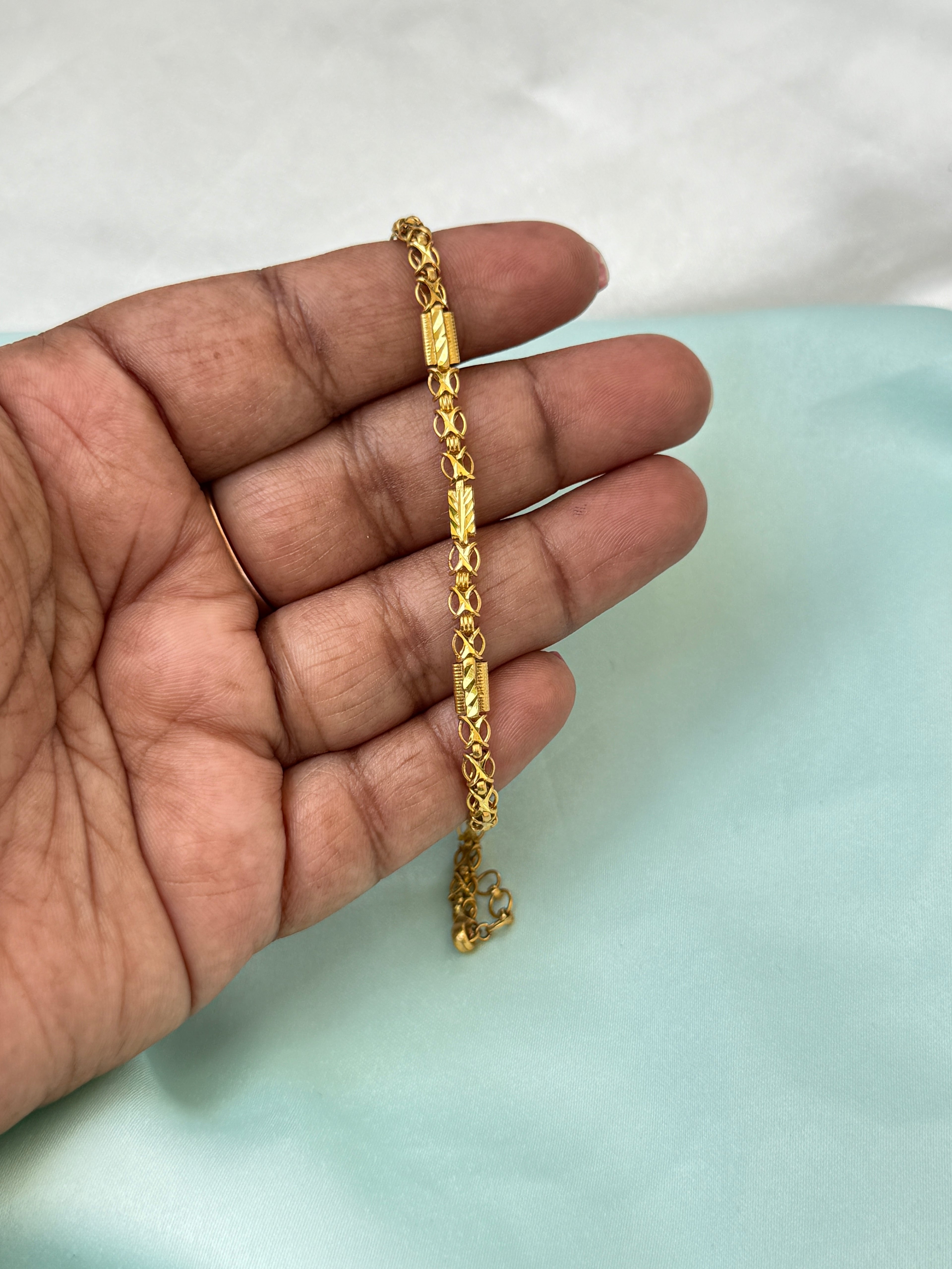 Ph049 Panchaloham 7 inches 2.4 to 2.6 adjustable chain bracelet