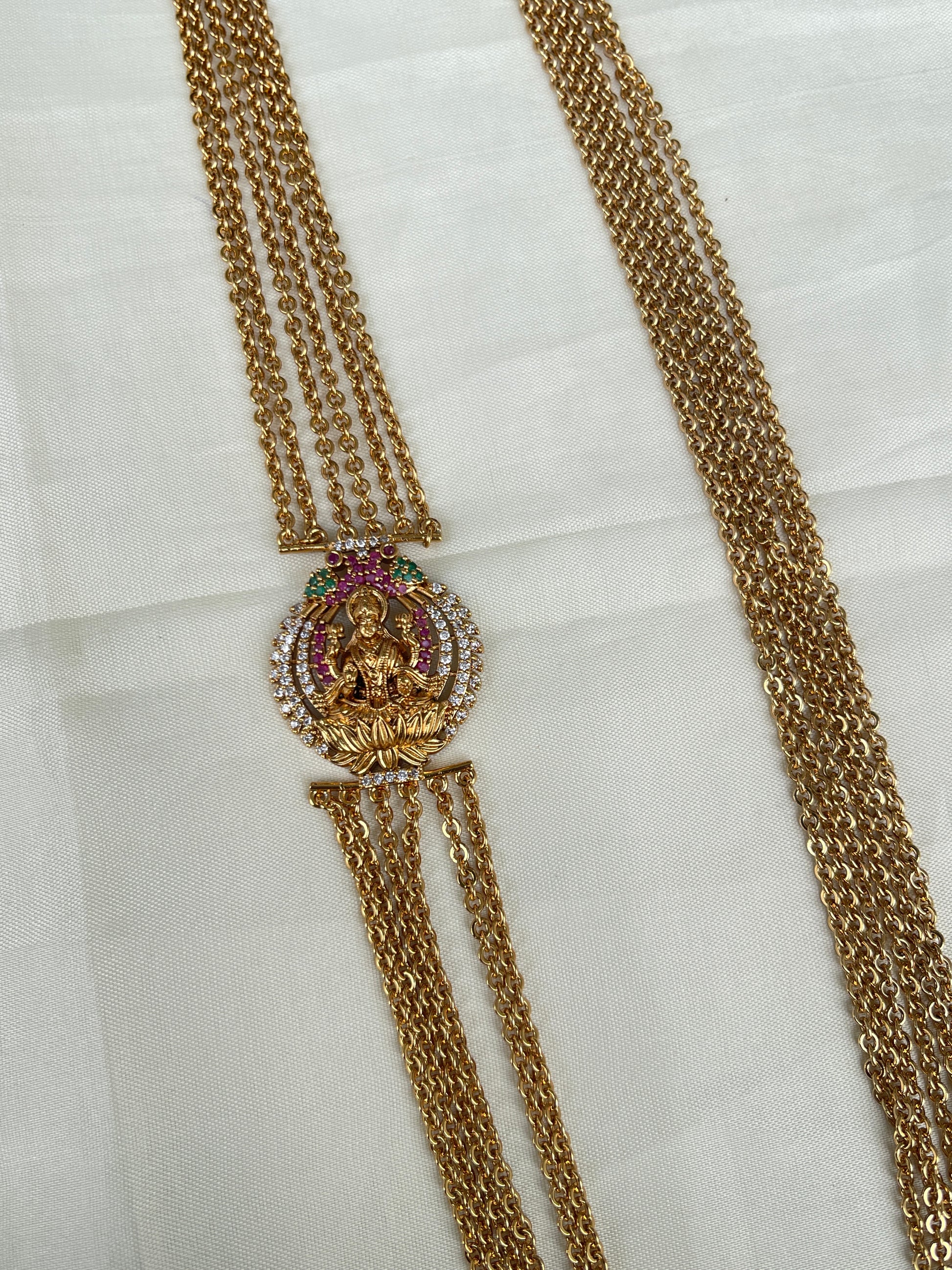 Chandra Haram With Locket Chandraharam Side Lockets Layers Lakshmi