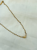 BB5078 single line 18 inches Black Beads