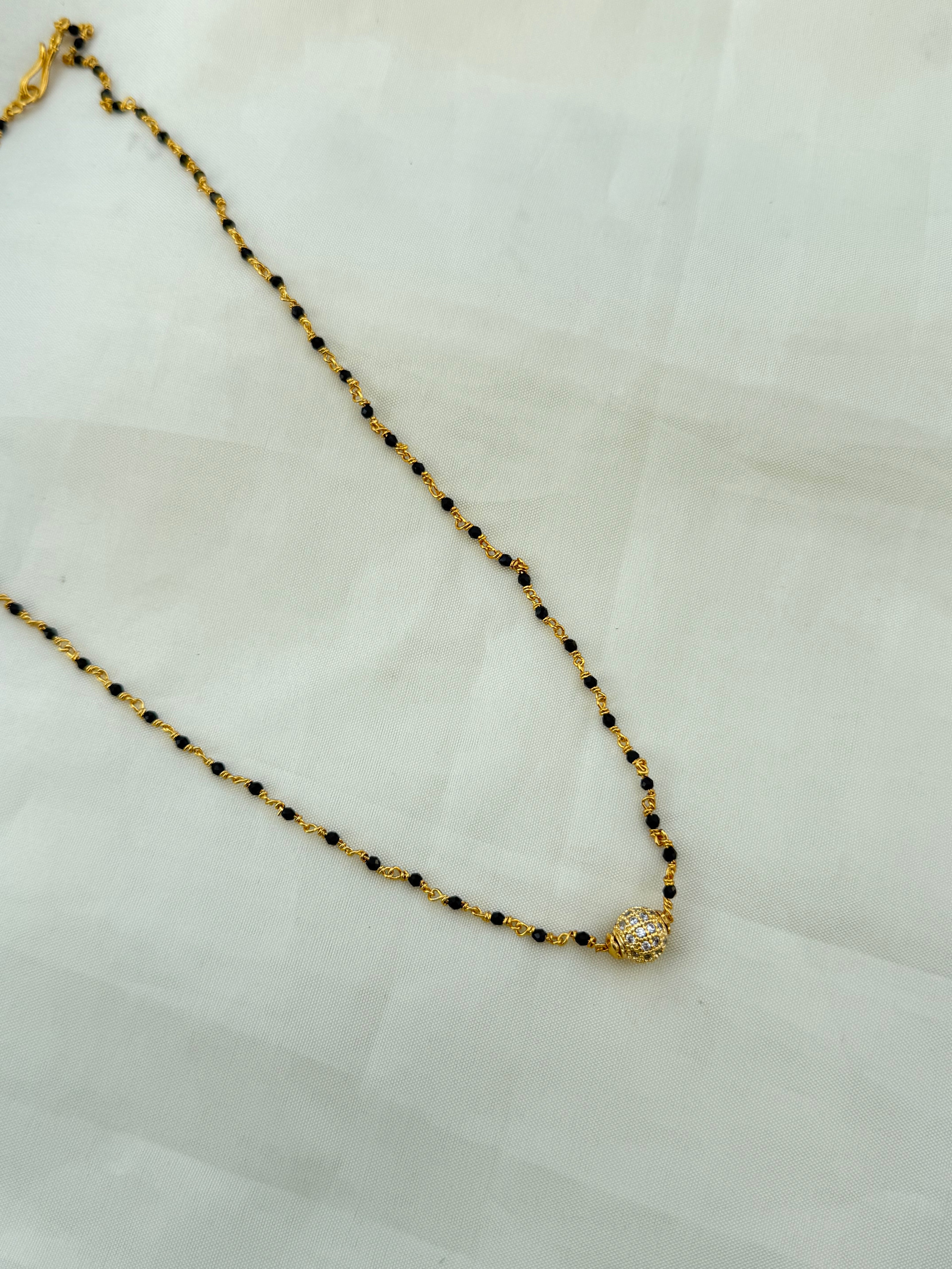 Bb5078  single line 18 inches blackbeads