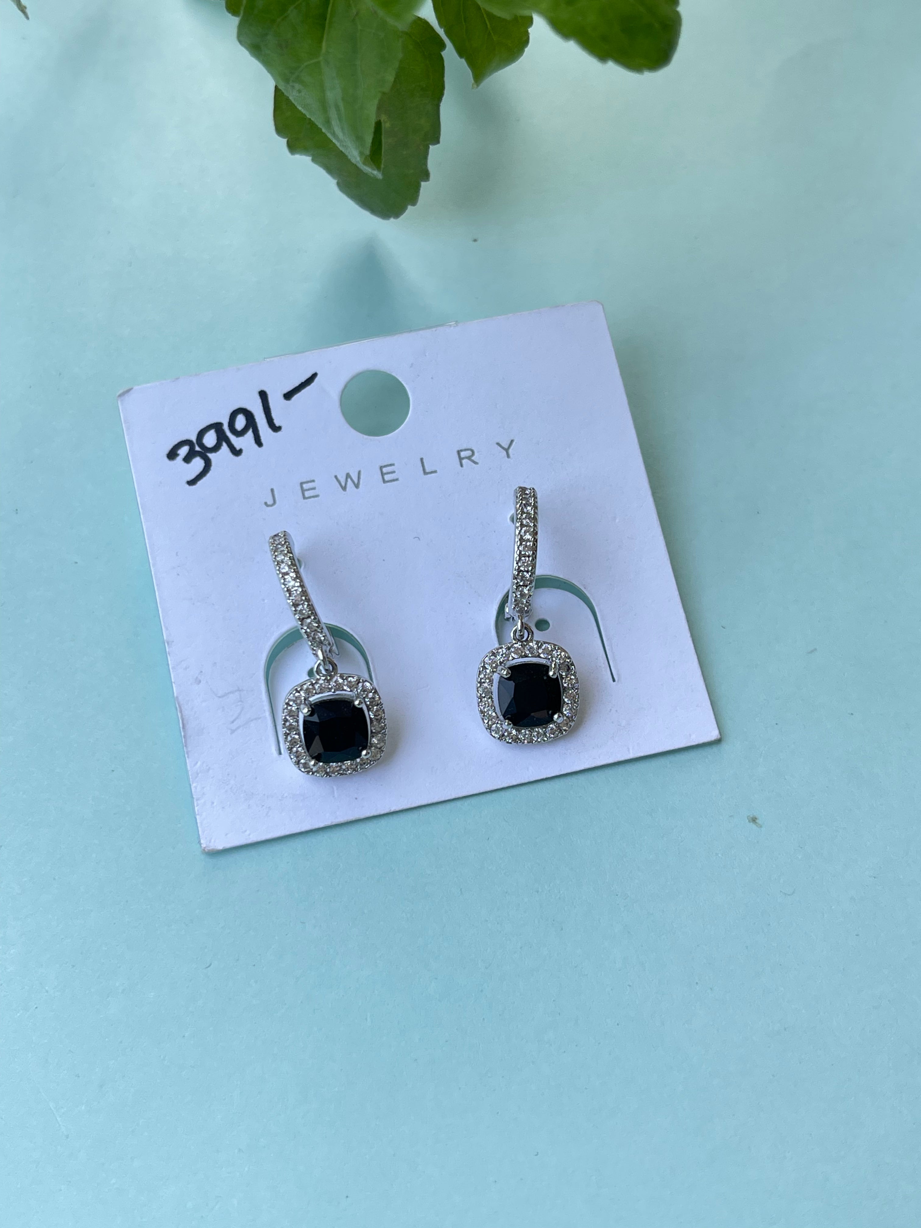 Silver hoops hanging