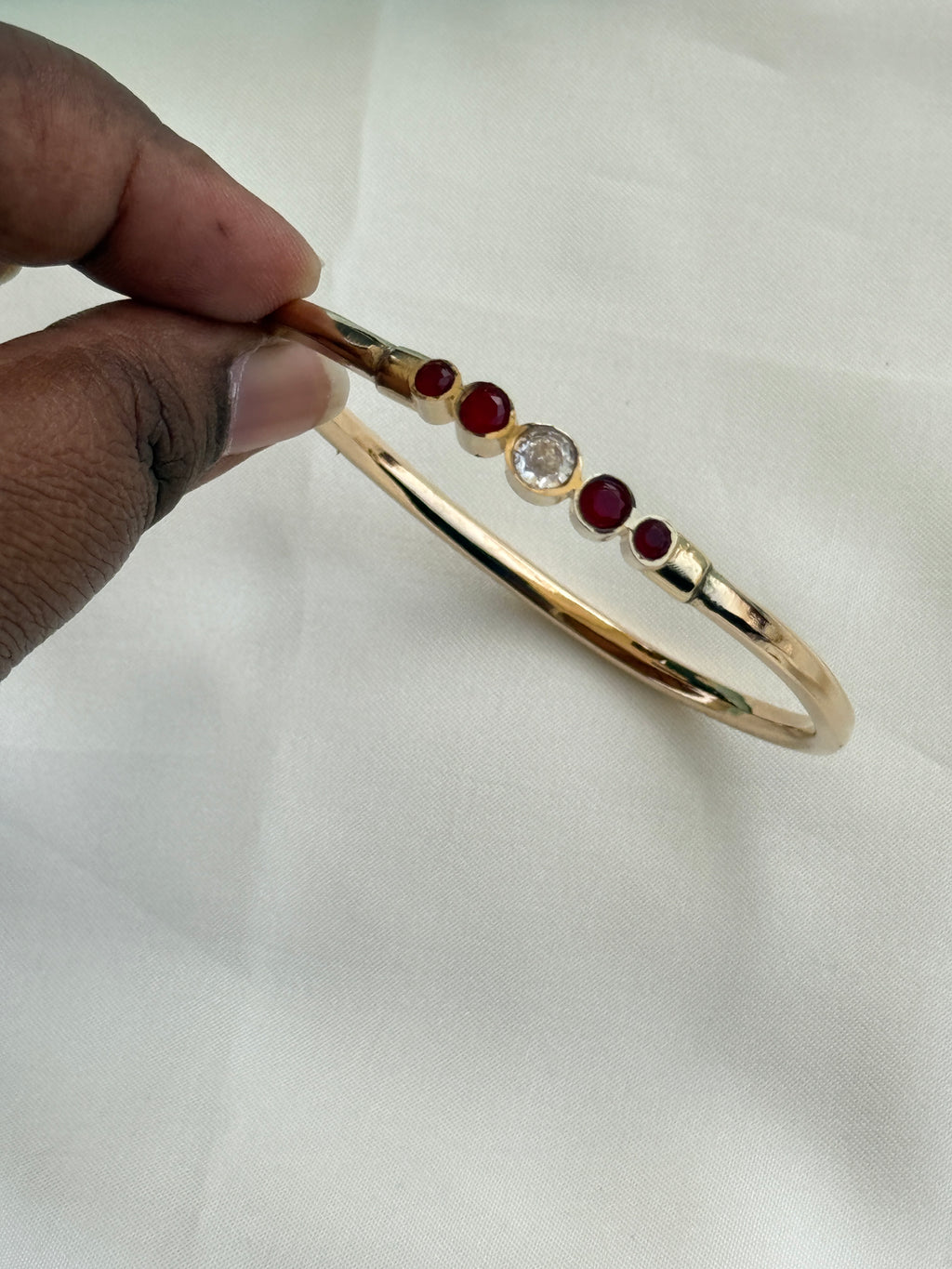 Br552 Panchaloham polished kada bracelet 2.6size