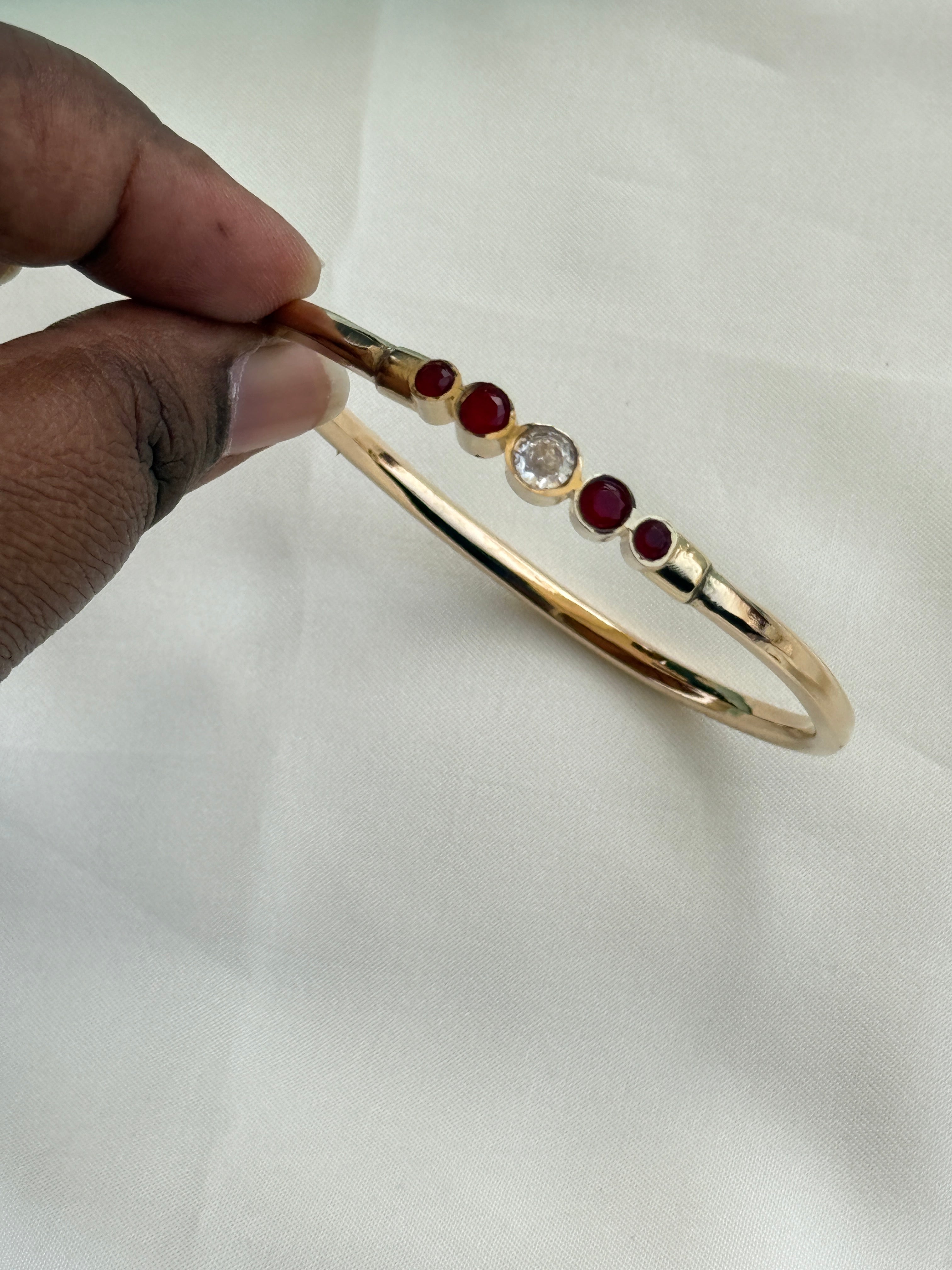Br552 Panchaloham polished kada bracelet 2.6size