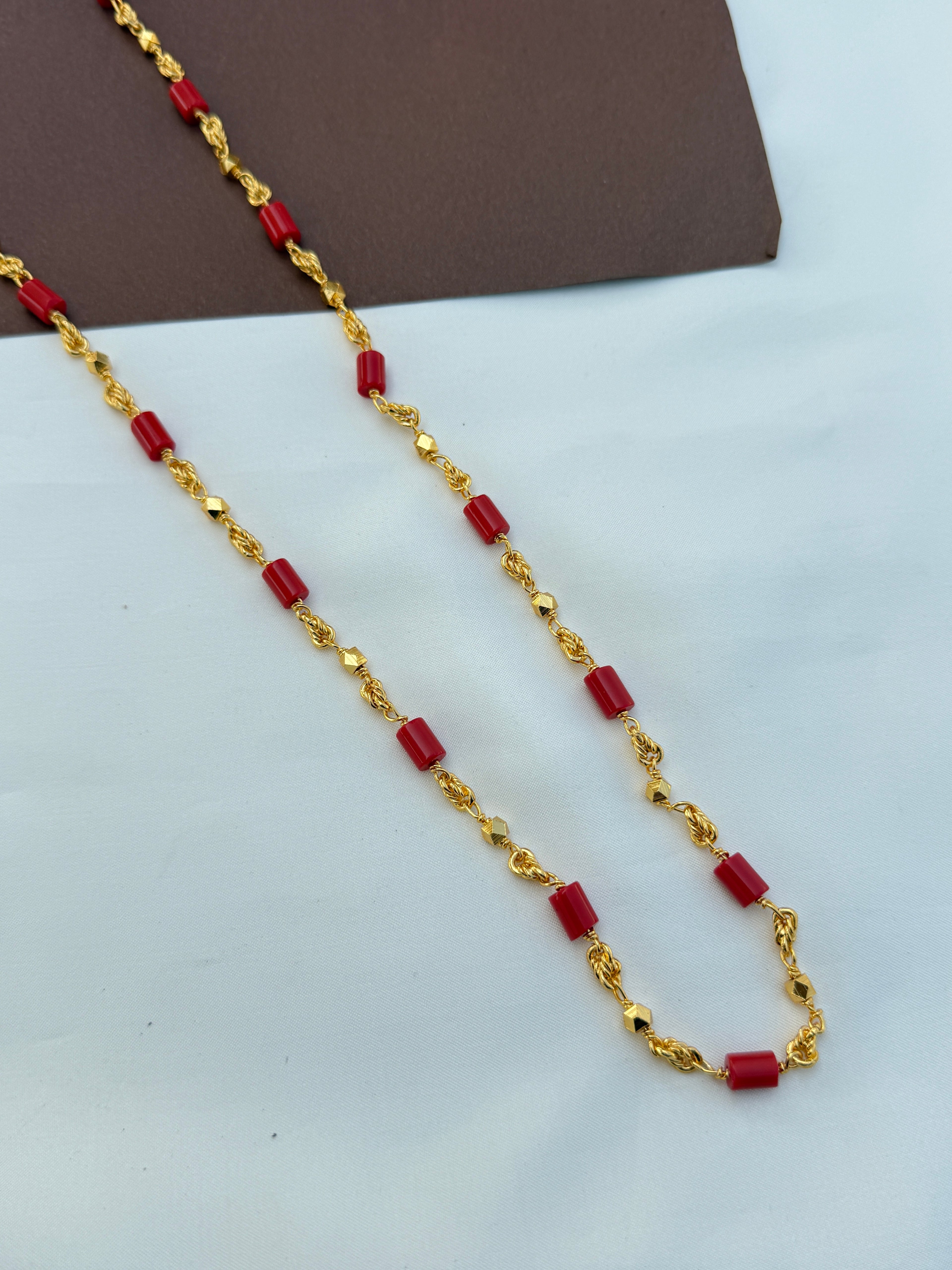 Ph256 panchaloham long corals chain