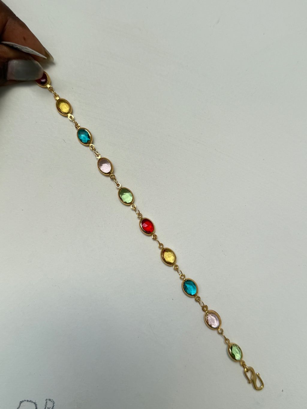 Br523 Navarathan bracelet (u will get 4 rings to adjust the size)