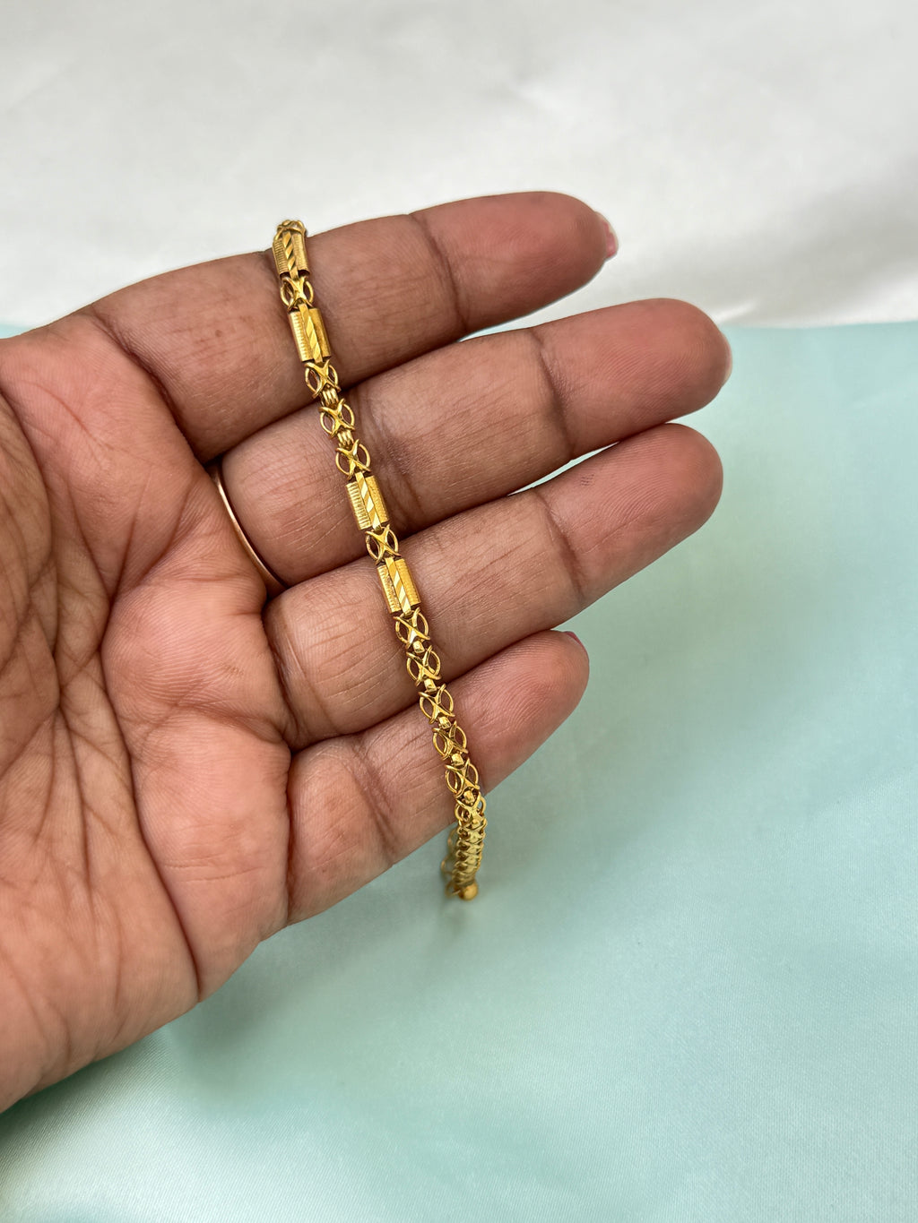 Ph049 Panchaloham 7 inches 2.4 to 2.6 adjustable chain bracelet