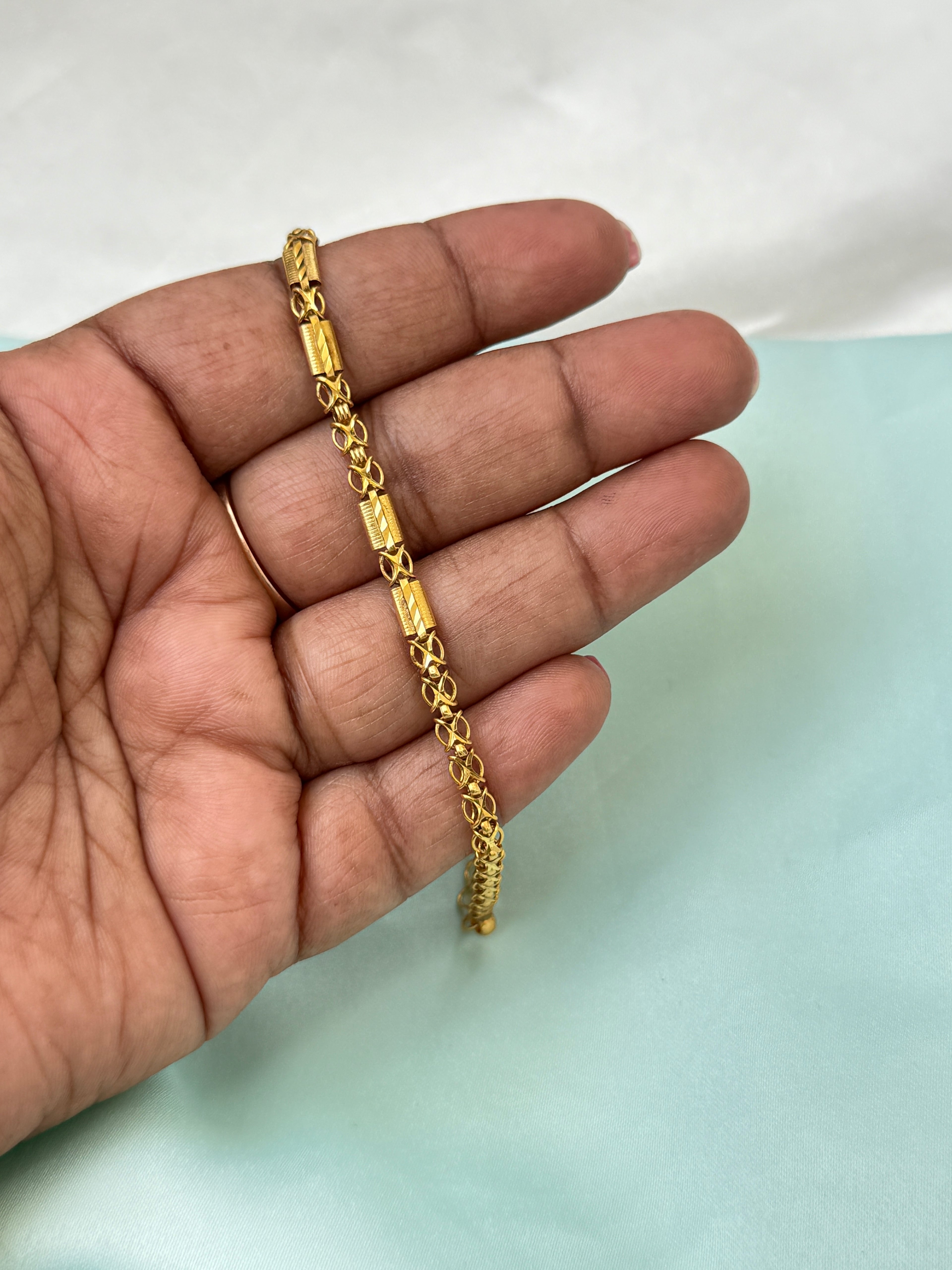 Ph049 Panchaloham 7 inches 2.4 to 2.6 adjustable chain bracelet