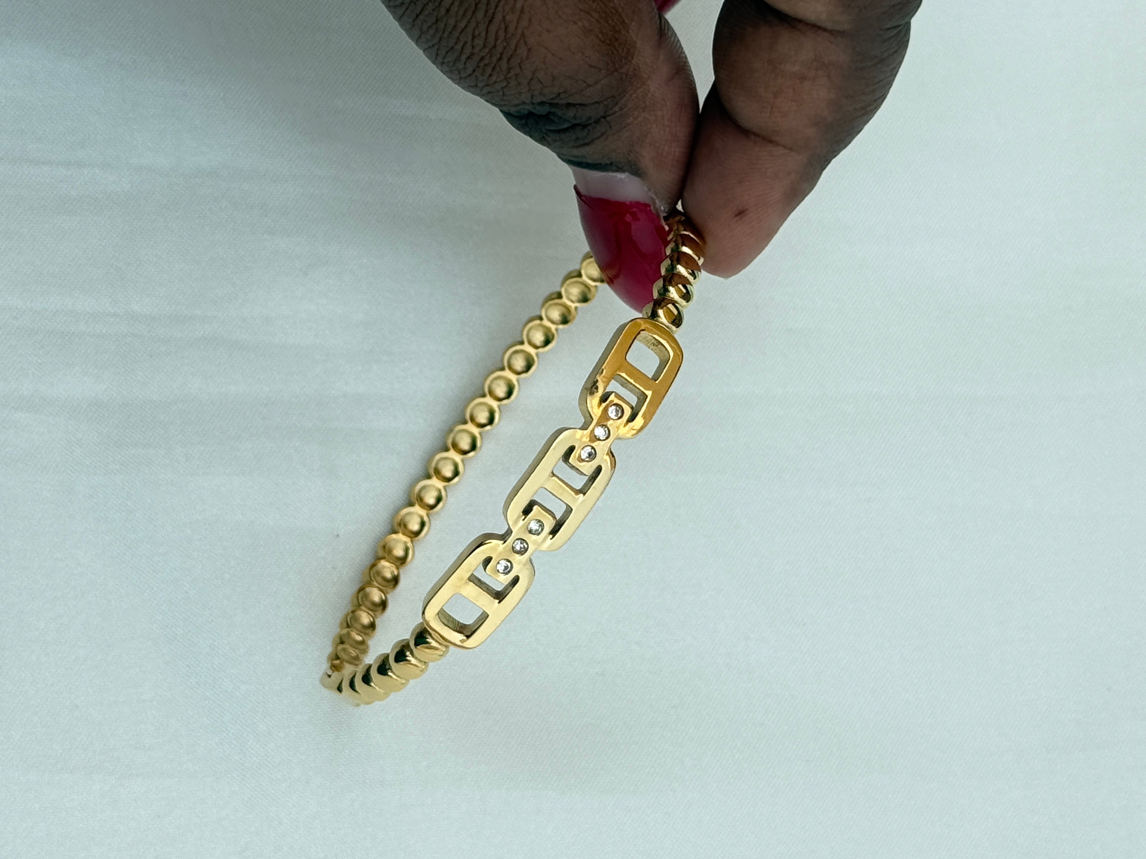 Ab556 anti tarnish openable kada bracelet