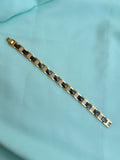 MN032 anti tarnish men's ceramic black bracelet suits for 2.8 to 2.10 size