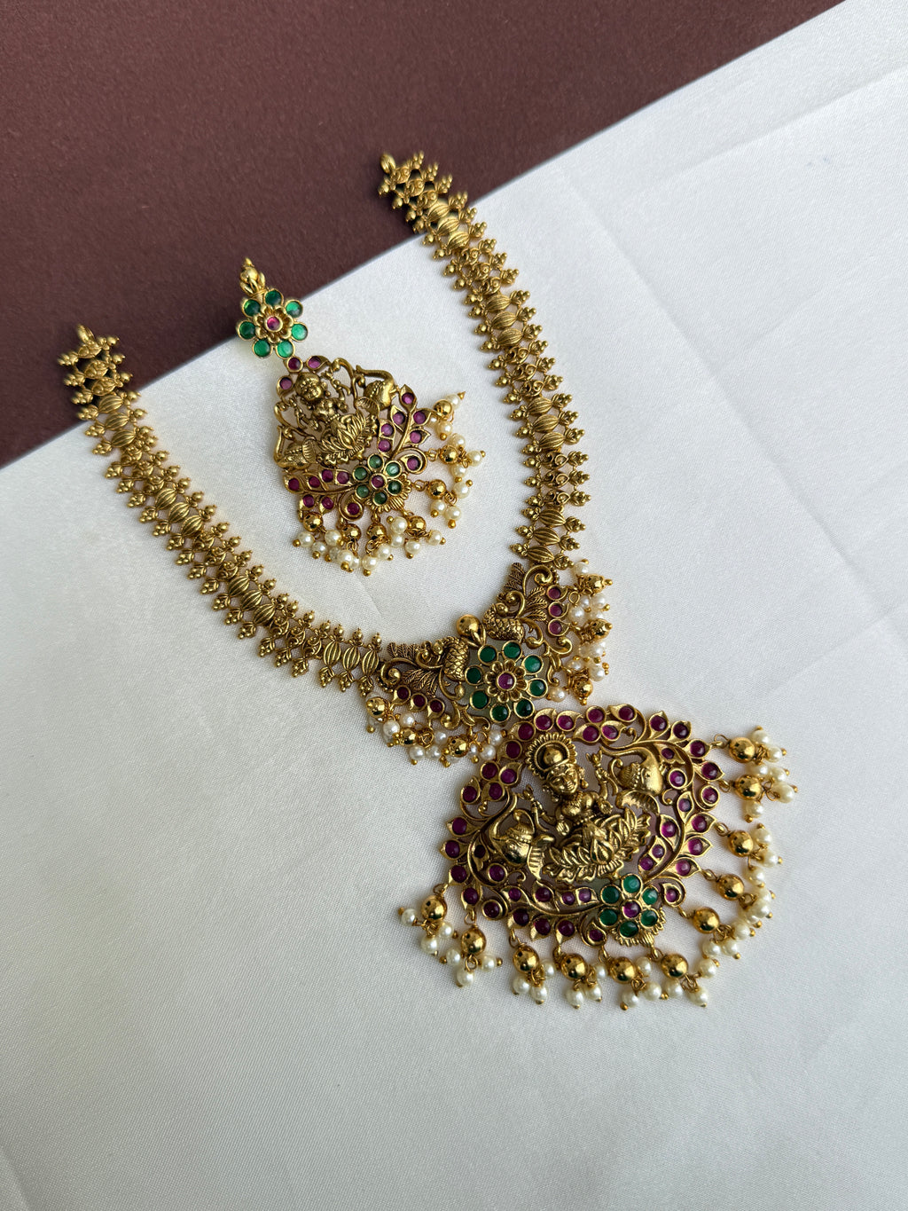 Ns393 kemp laxmidevi multi neckset