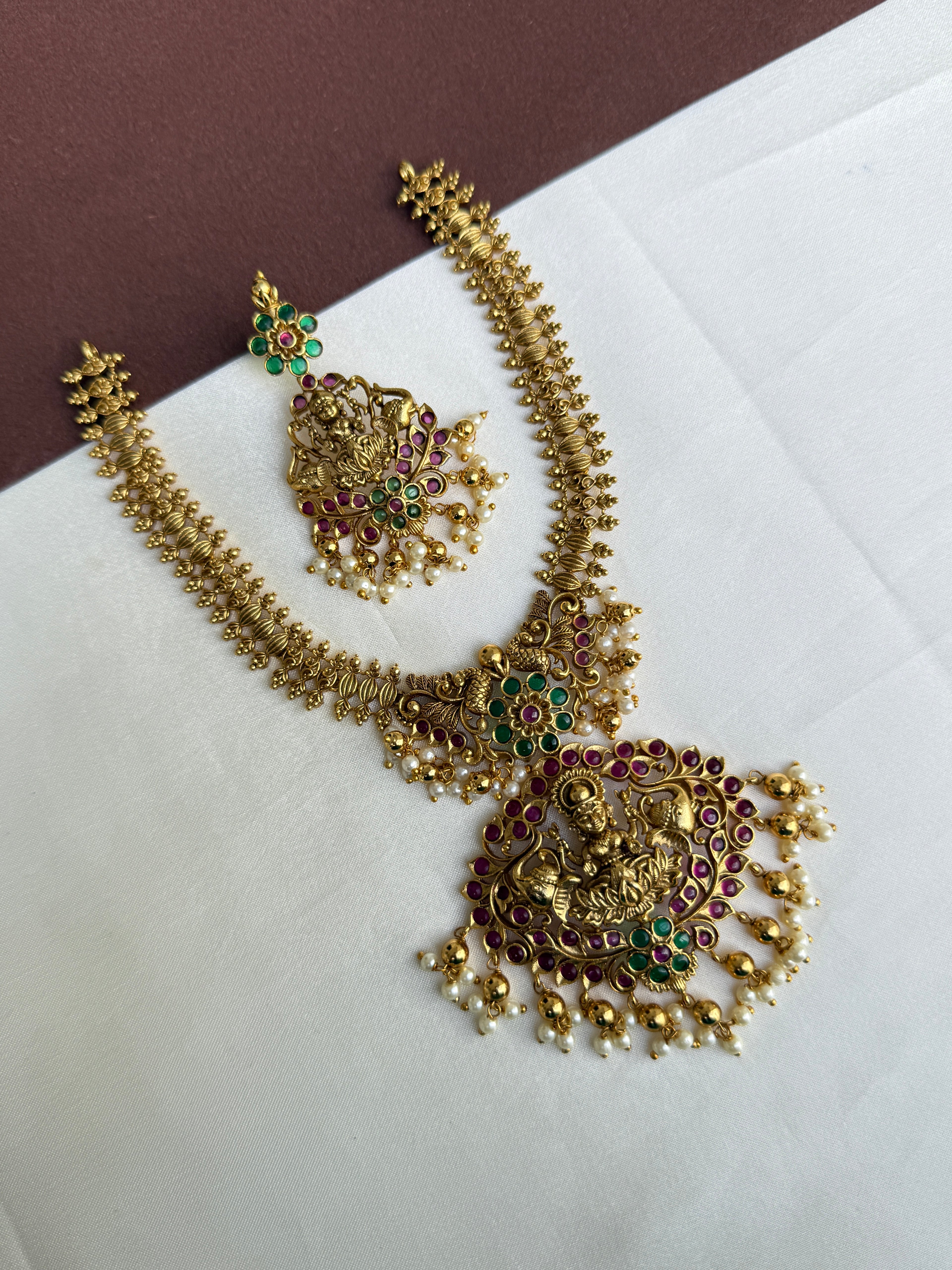 Ns393 kemp laxmidevi multi neckset