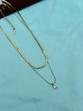 DC056 anti tarnish 2 lines drop 18inches adjustable Daily Wear chain