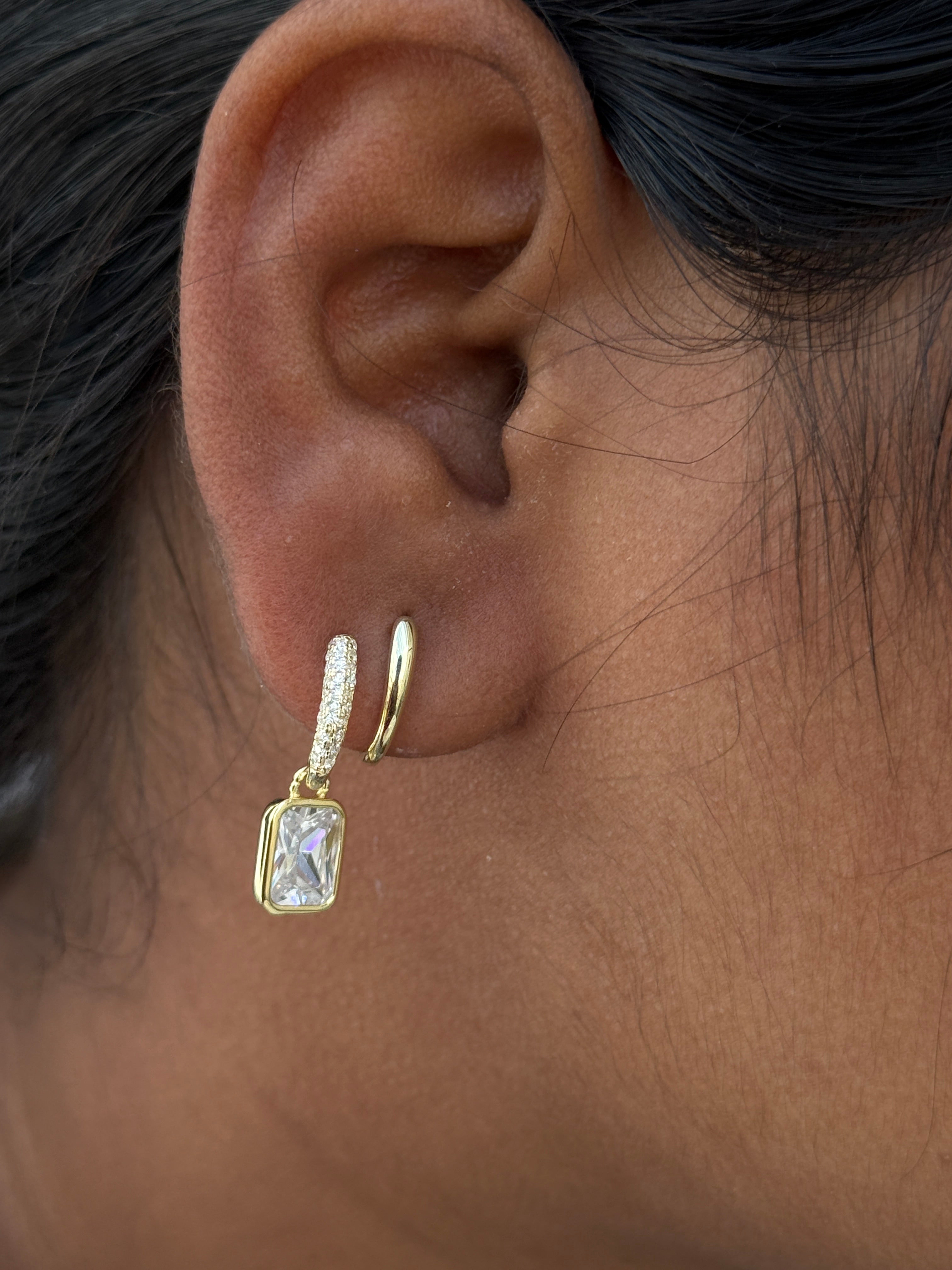 Se022 92.5 silver hallmark western earrings