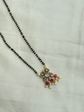 BB006 single line short Black Beads