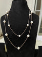 2 layers pearl Western chain