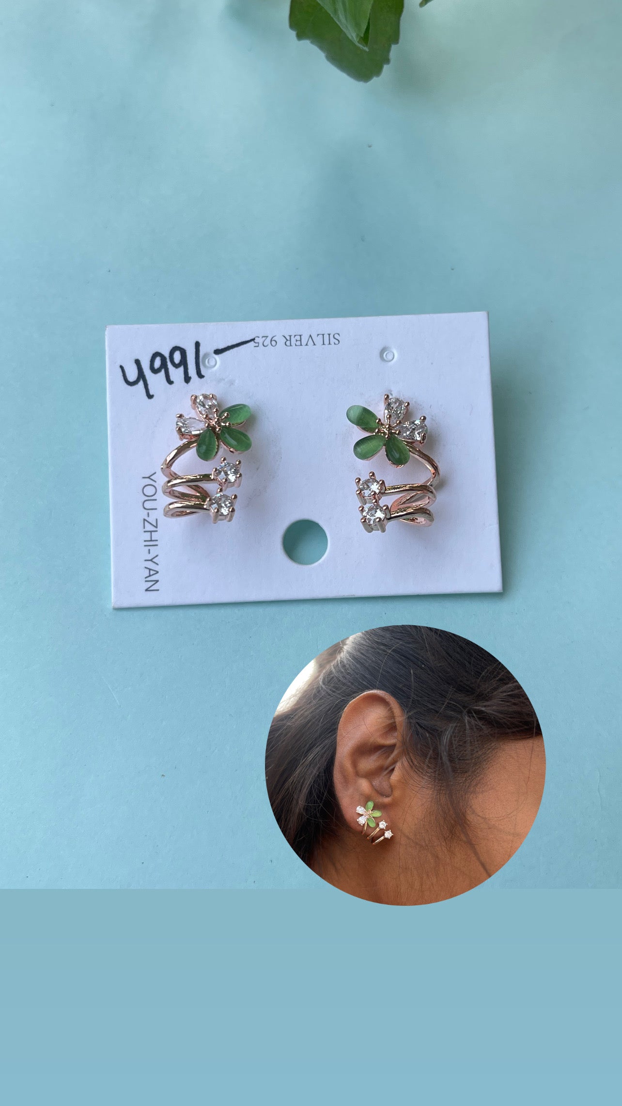 5 stone earrings earrings