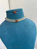 CH015 3 layers pearl choker suits for kids and adults
