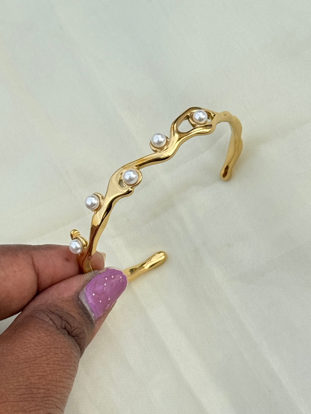 Ab018 pearl anti tarnish bracelet