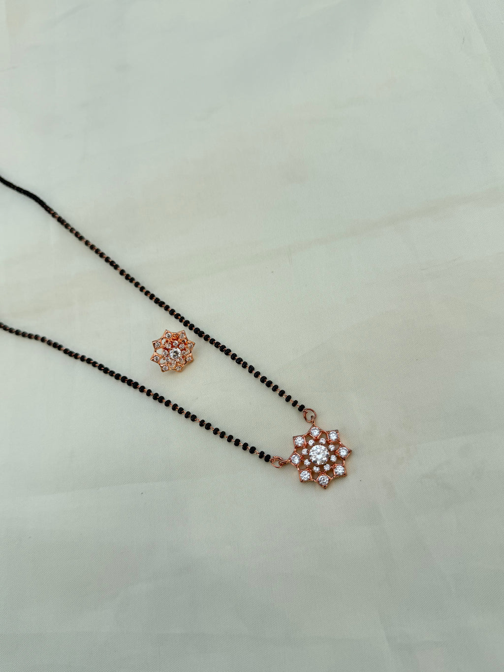 Bb604 rose-gold 18 inches Blackbeads with studs