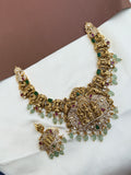 Ns353 ramparivar nakshi cz Kundan neckset