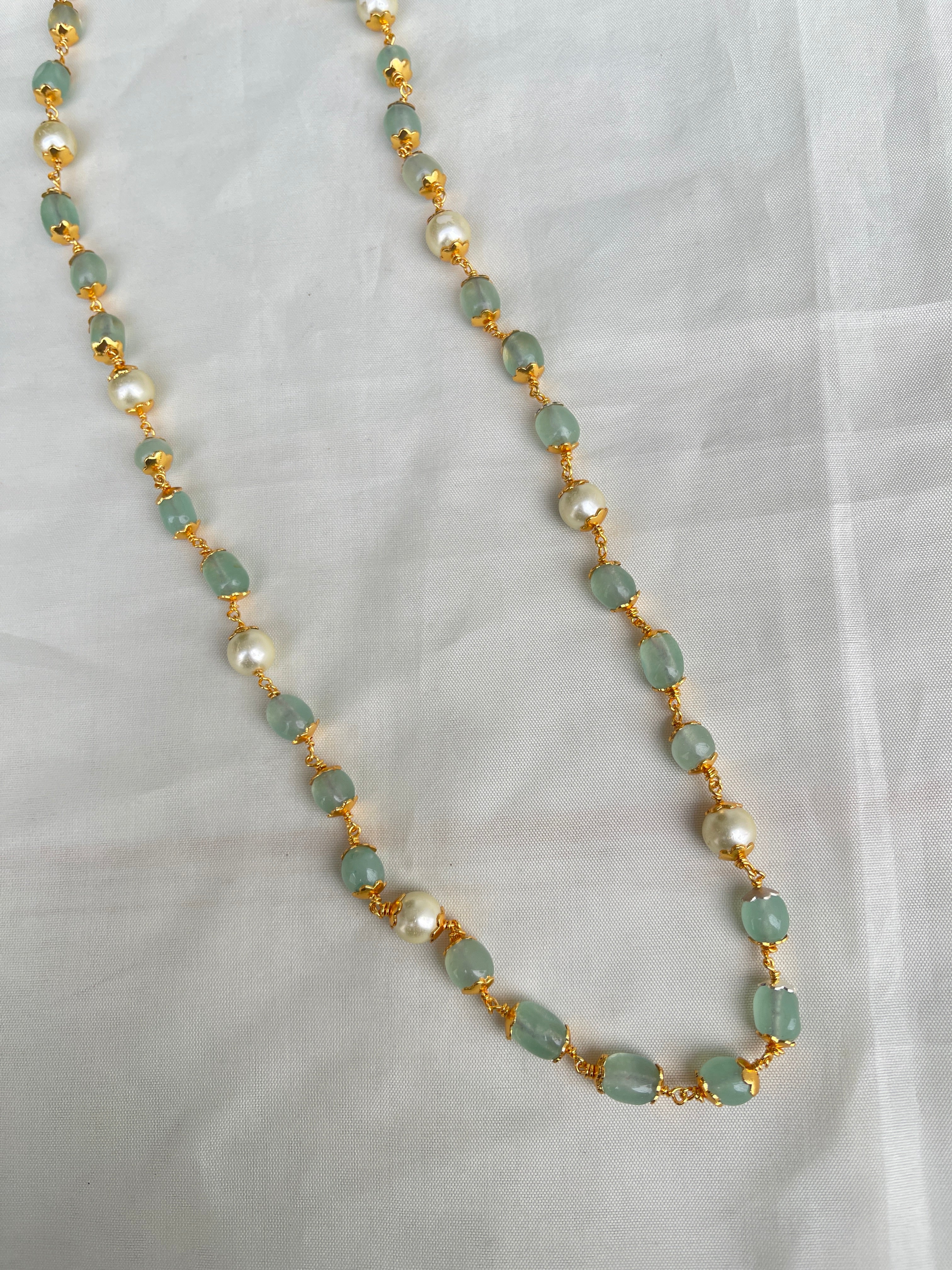 22 inches beads pearl chain