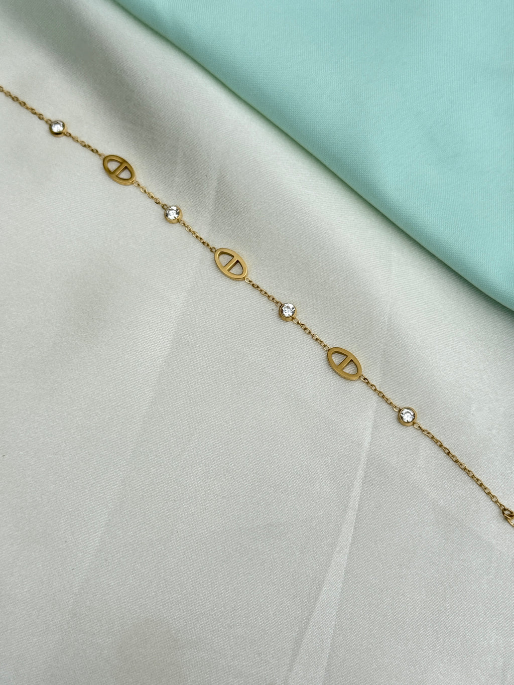 Ab620 anti tarnish 7.5inches 2:8 to 2:10 adjustable chain bracelet