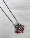 Single line blackbeads with Victorian pendant bb1708