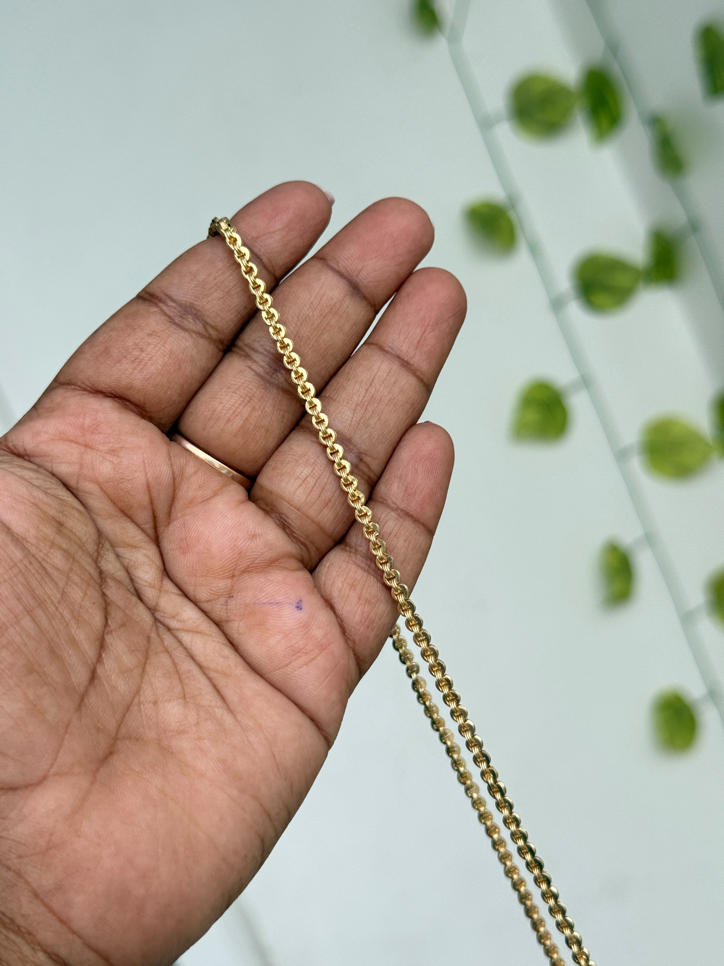 TC056 Panchaloham unpolished thali Chain