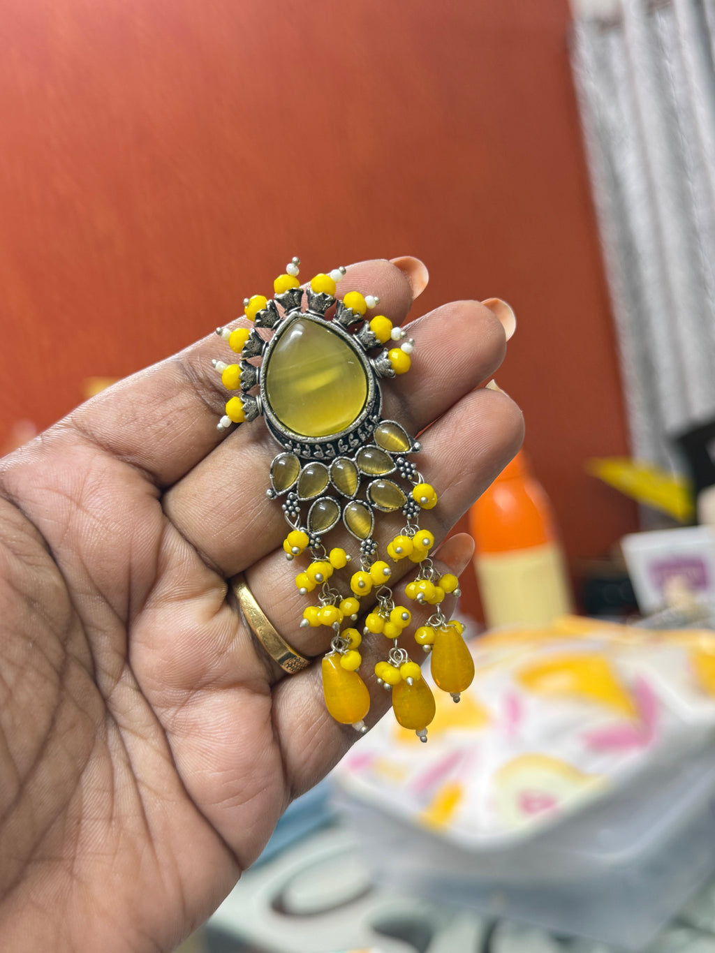 Oxidised hanging Earrings