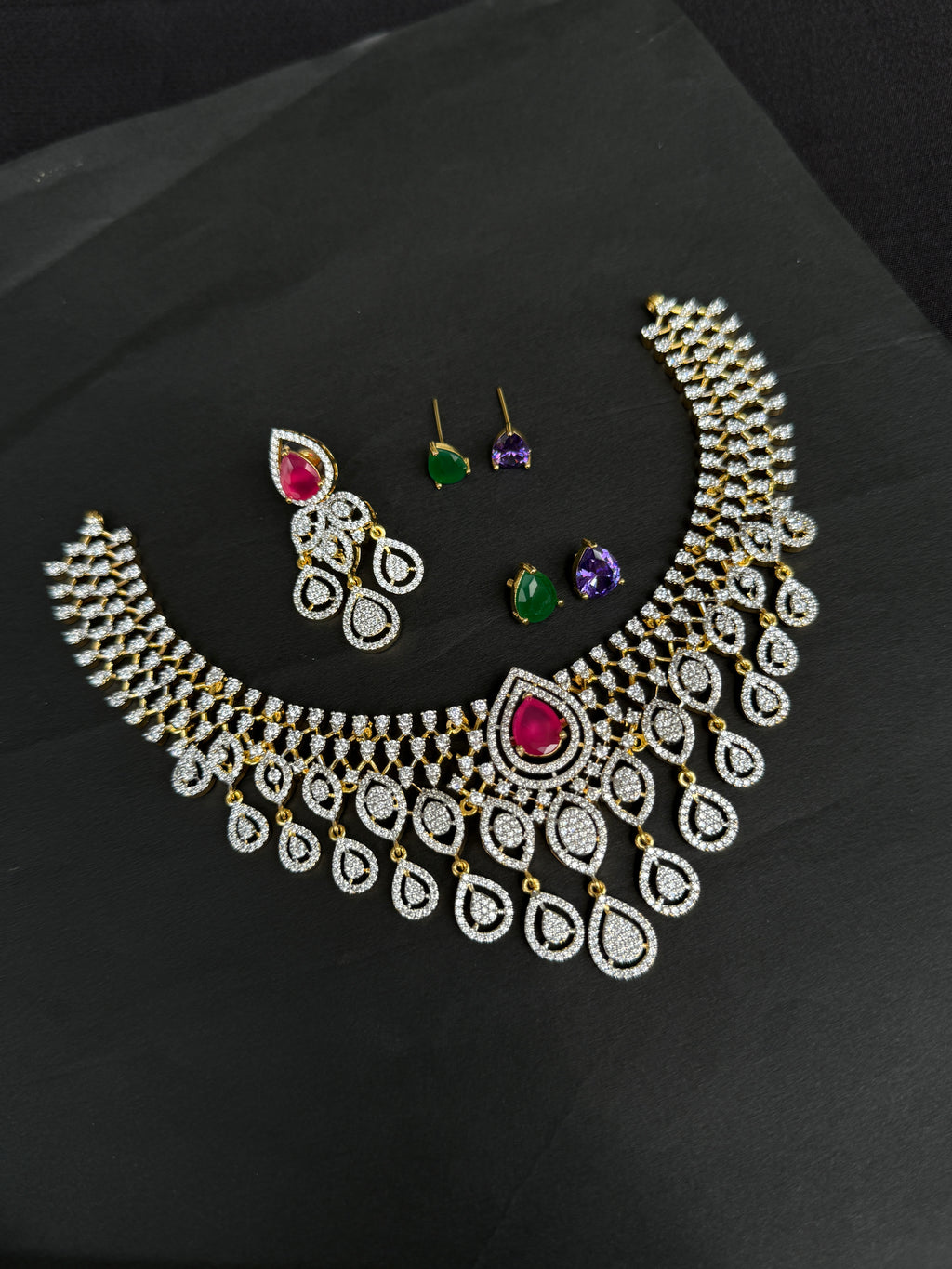 NS508 Diamond Finish Changable Neckset