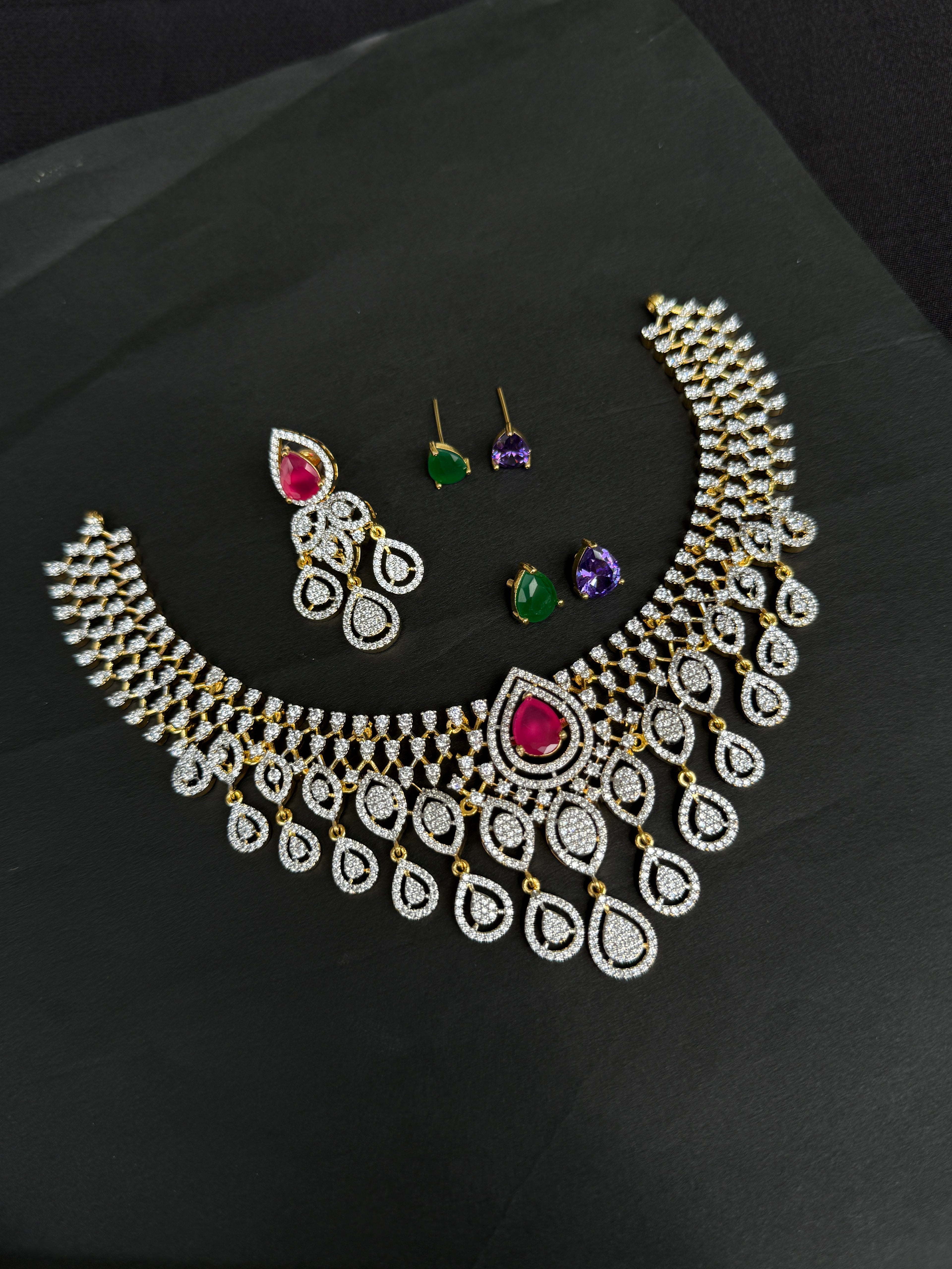 NS508 Diamond Finish Changable Neckset