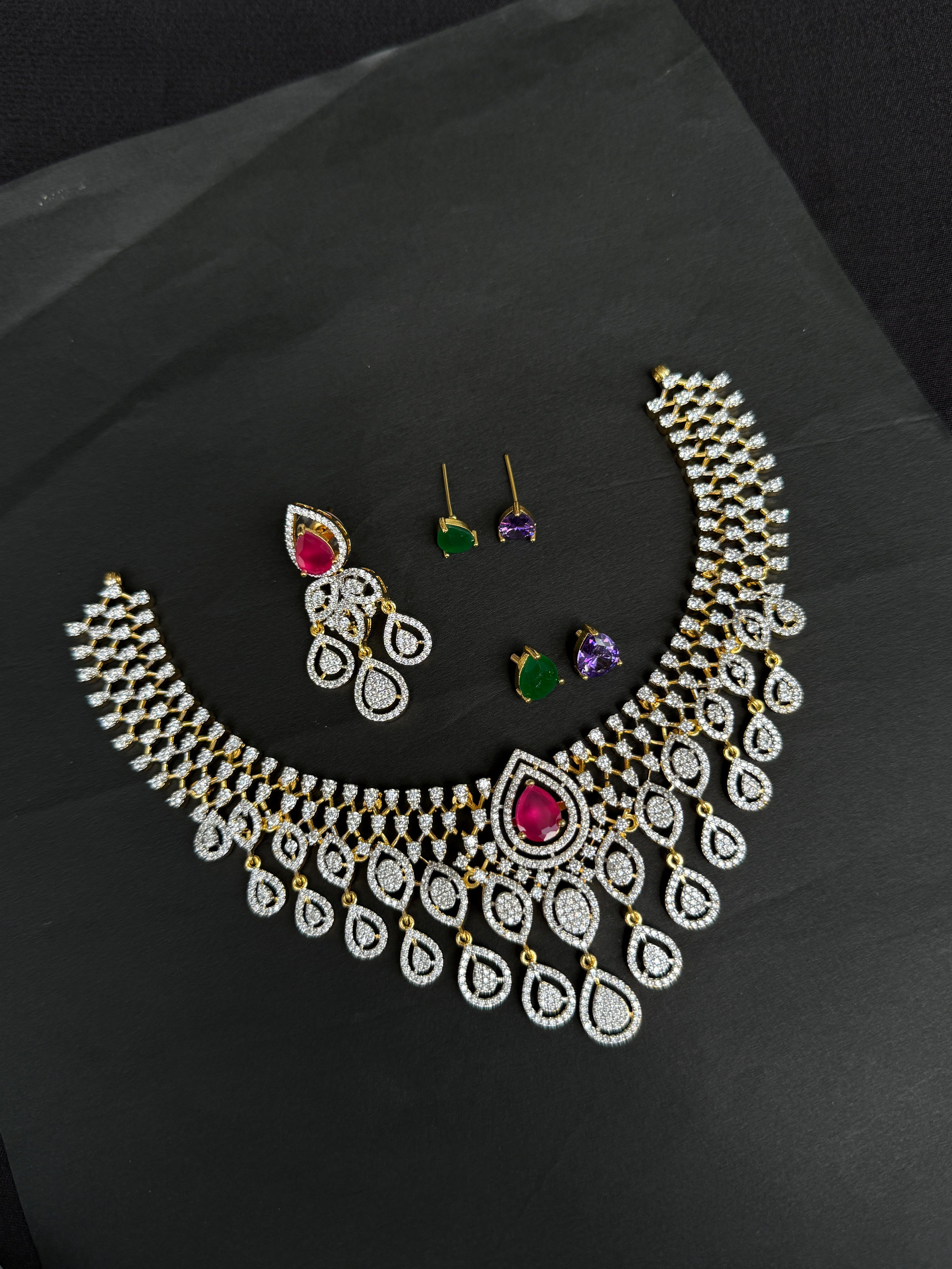 NS508 Diamond Finish Changable Neckset