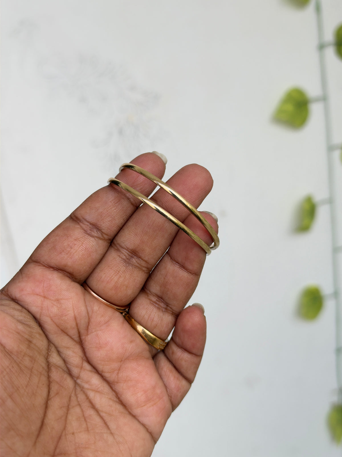Kd068 Panchaloham unpolished plain kids bangles