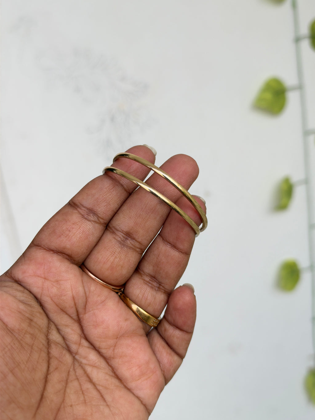 Kd068 Panchaloham unpolished plain kids bangles