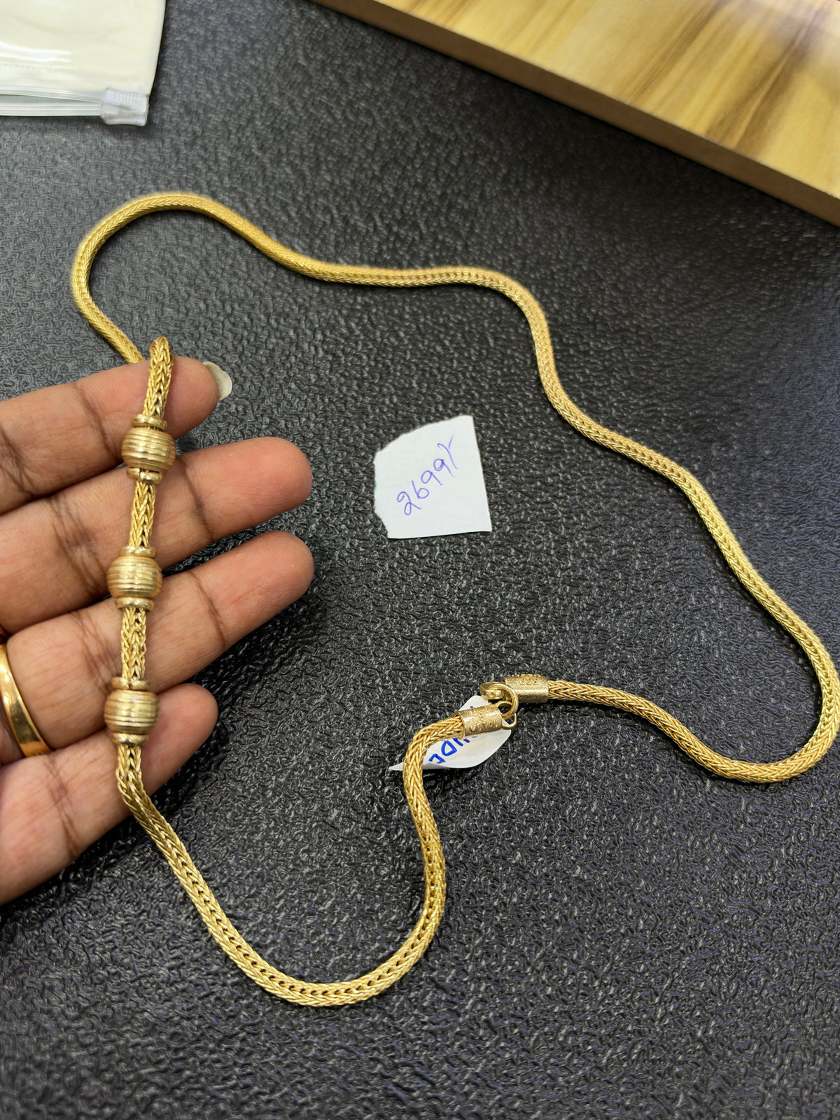 Tc640 panchaloham unpolished thali chains with 24inches