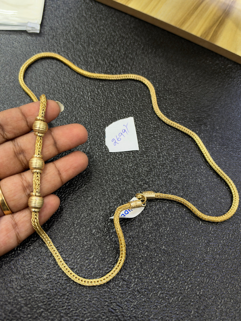Tc640 panchaloham unpolished thali chains with 24inches
