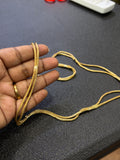 Tc643 2lines nano unpolished panchaloham 24 inches thali chains