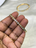 Ab502 anti tarnish full stones 2:0 to 2:2 size kids openable kada bracelet