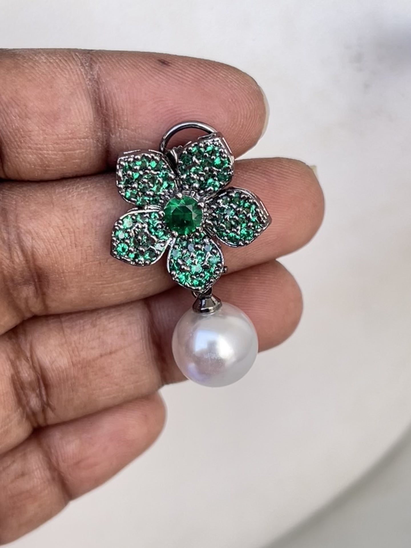 Nano stone earrings
